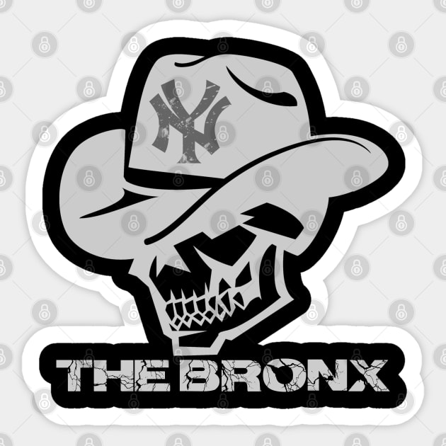 the bronx skull - ny new york Sticker by hottehue